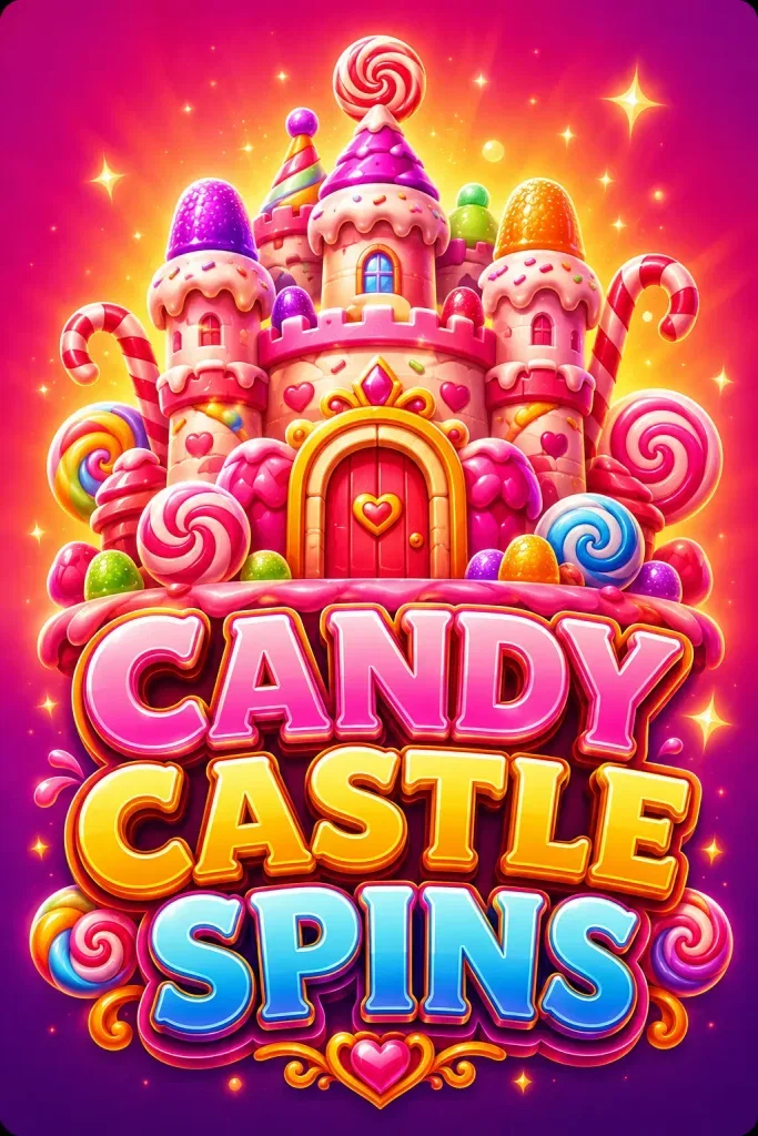 Candy Castle Spins game logo